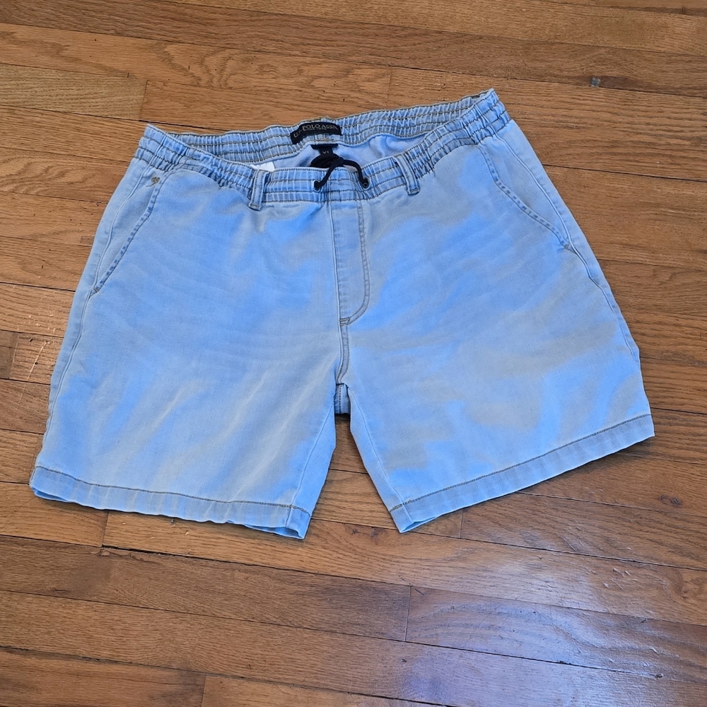 U.S. Polo Assn. Men’s Drawstring Jean Shorts – Light Wash Size XL - Picture 2 of 5
